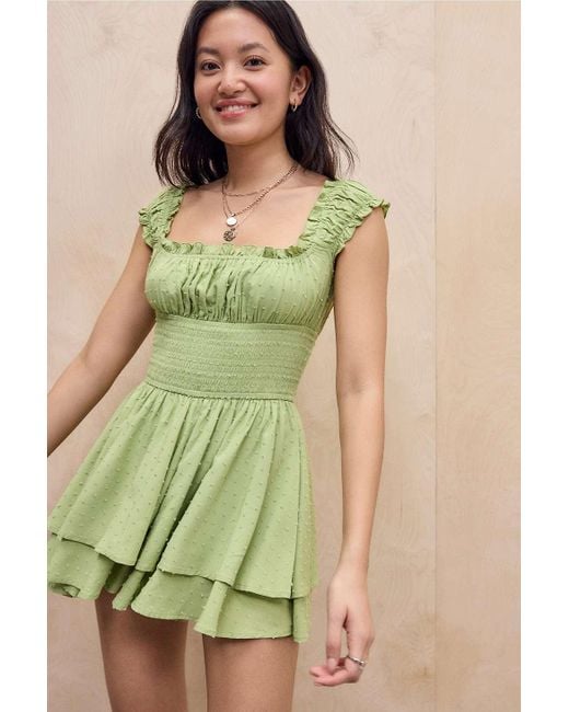 Kimchi Blue Green Rosie Romper