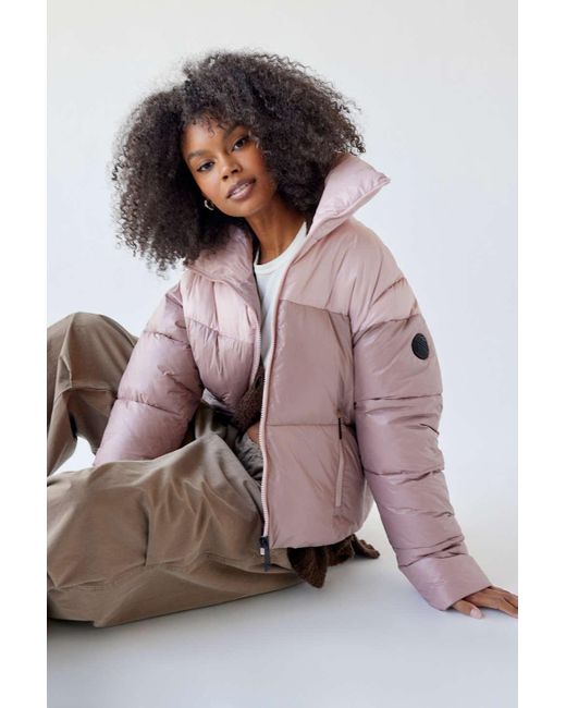Noize Lotte Colorblock Puffer Jacket in Pink | Lyst Canada