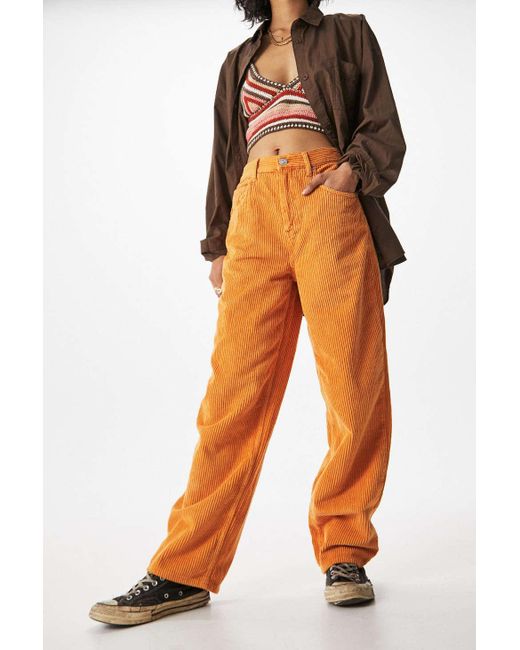 BDG Orange Corduroy Boyfriend Jeans  Urban Outfitters UK