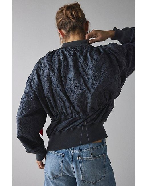 Alpha Industries Blue L-2B Bubble Flight Jacket