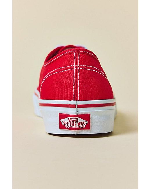 Vans Red Authentic Sneakers