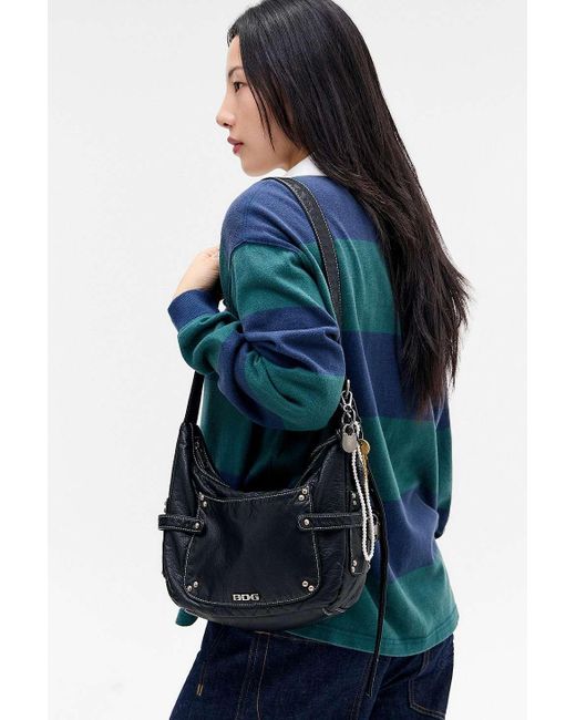 BDG Blue Reggie Faux Leather Sling Bag