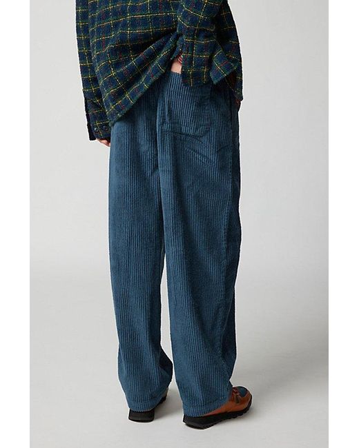 Urban Outfitters Blue Uo Baggy Corduroy Beach Pant for men