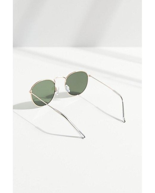 Urban Outfitters Brown Billie Metal Round Sunglasses