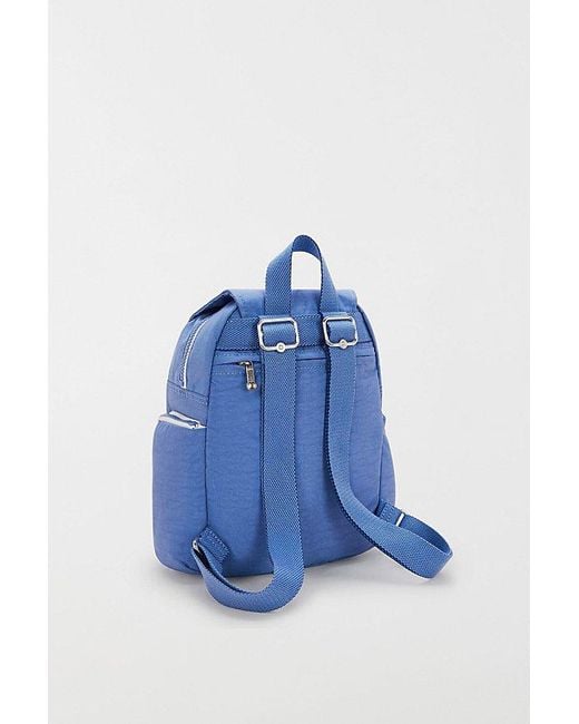 Kipling Blue City Zip Nylon Mini Backpack