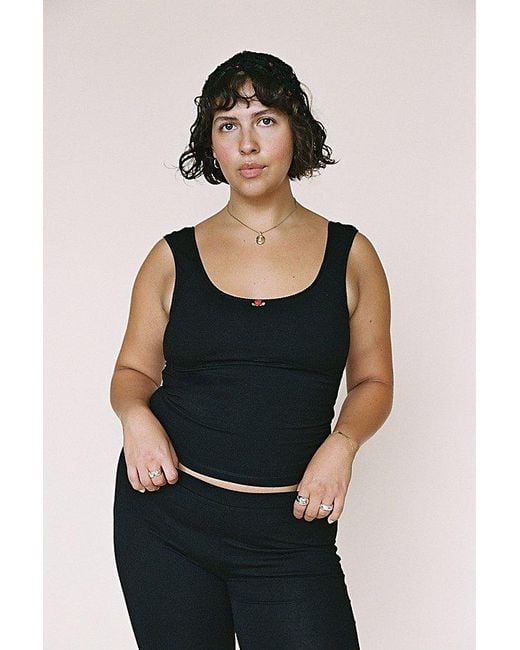RAT BOI Blue Romantic Tank Top