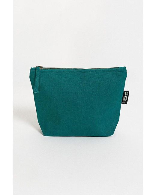 Terra Thread Green Organic Cotton Canvas Zippered Pouch