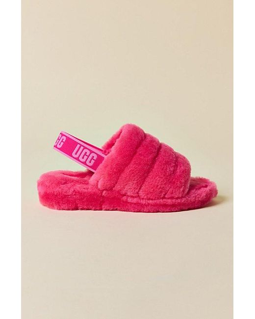 Ugg Pink Fluff Yeah Slide Slippers