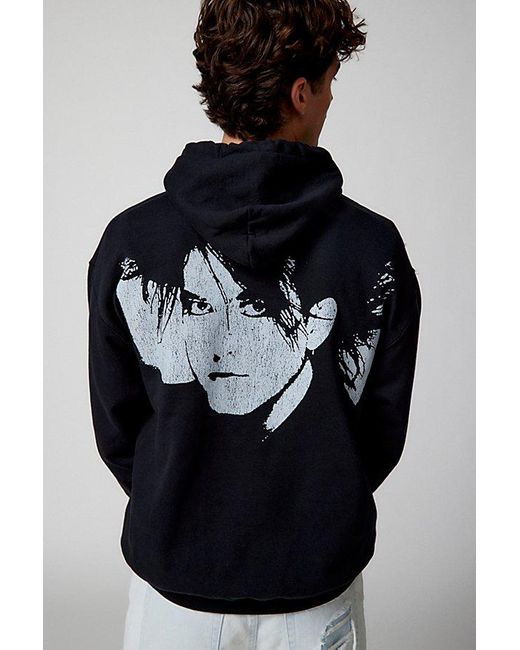Urban Outfitters Black The Cure Robert Smith Hoodie Sweatshirt for men