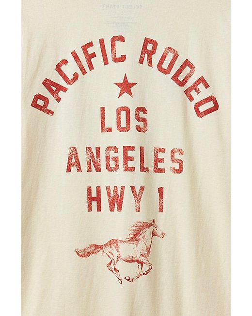 Urban Outfitters Natural Western Rodeo La Graphic Tee for men