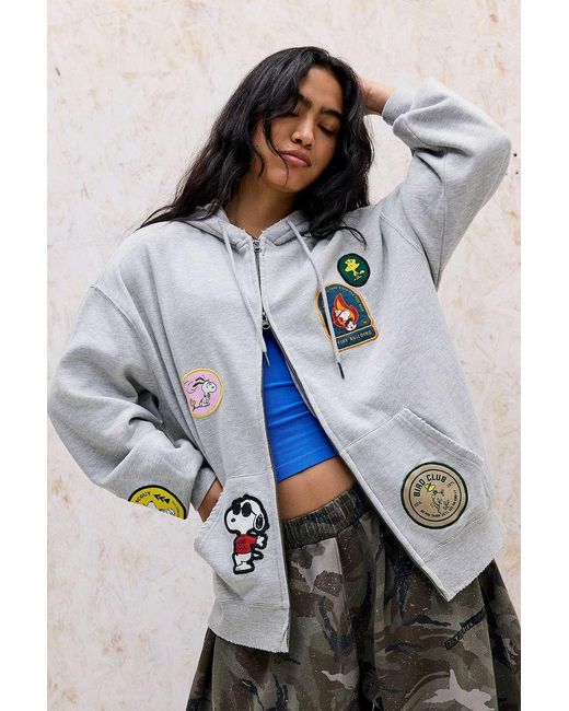 Out From Under Blue Snoopy Patch Hoodie