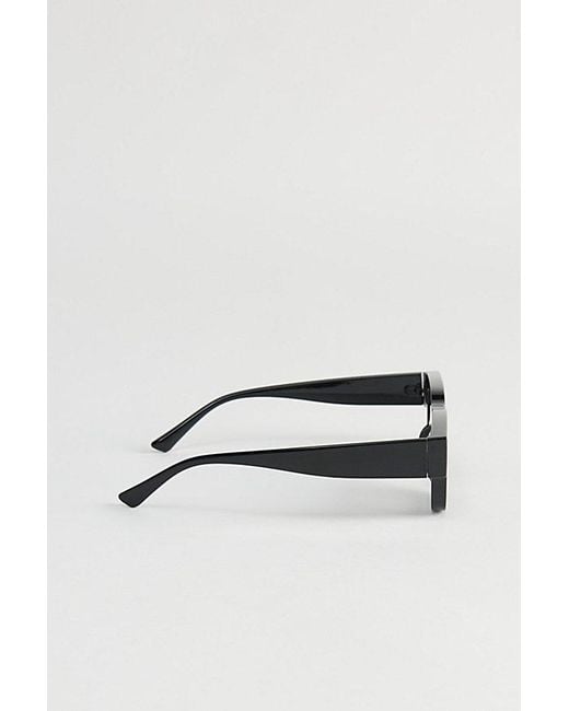 Urban Outfitters Black Reef Rectangle Sunglasses for men