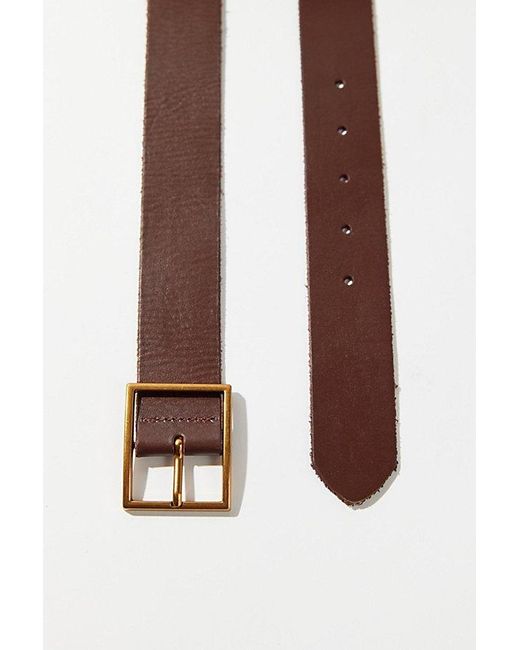 Urban Outfitters Natural Mia Beveled Belt