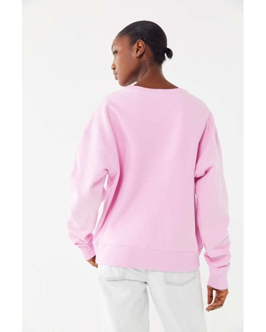 ildsted elite prosa Champion Champion X Susan Alexandra Uo Exclusive Flower Crew Neck Sweatshirt  in Pink | Lyst