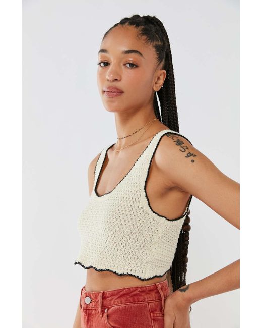 Urban Outfitters Multicolor Uo Serendipity Crochet Tie-back Tank Top