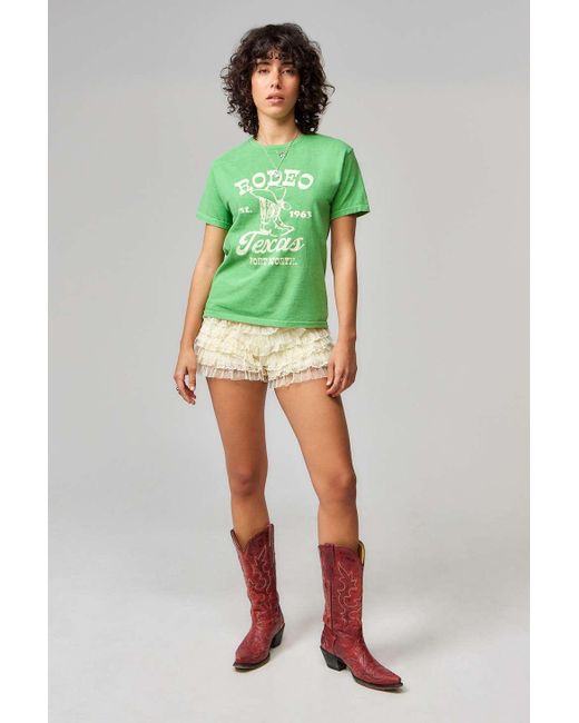 Urban Outfitters Green Uo Rodeo Texas T-shirt