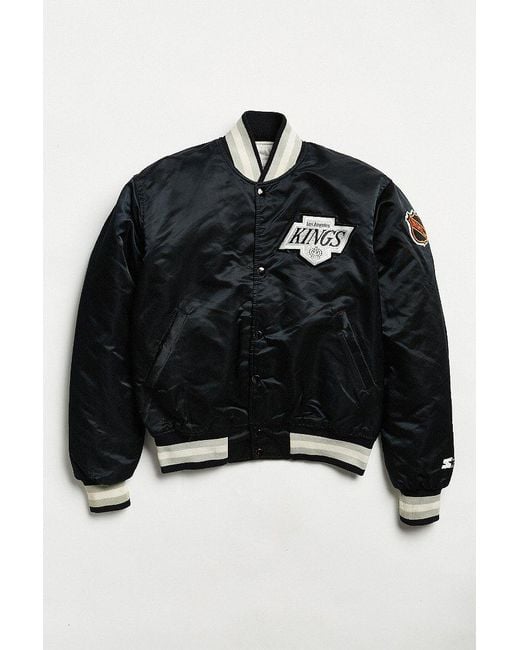 Urban Outfitters Black Vintage Starter Los Angeles Kings Varsity Jacket for men
