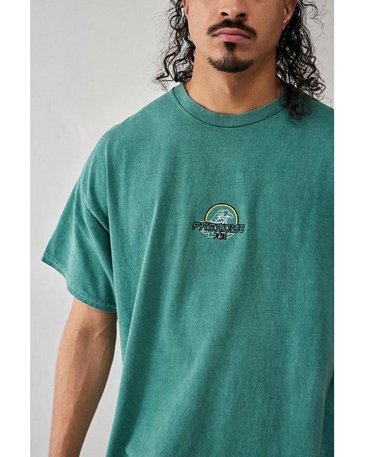 Urban Outfitters Green Uo Japanese Paradise T-Shirt Top for men
