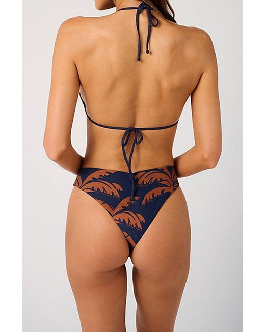 WeWoreWhat Black Triangle String Bikini Top
