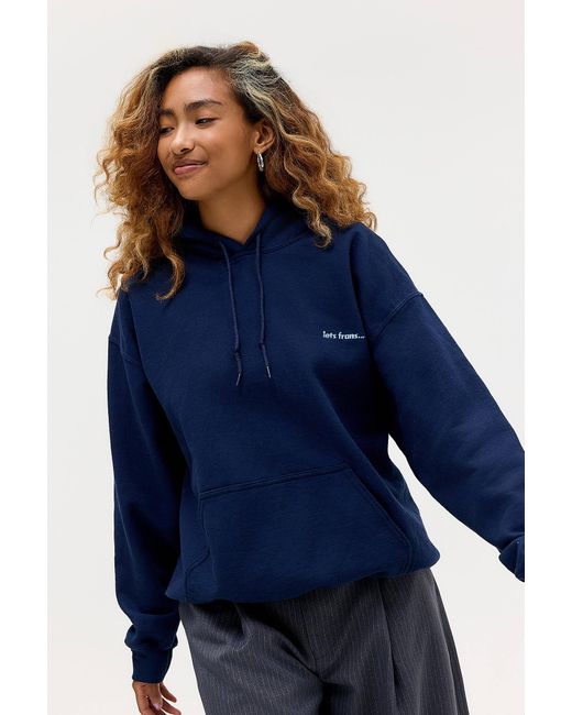 iets frans Blue Washed Navy Hoodie