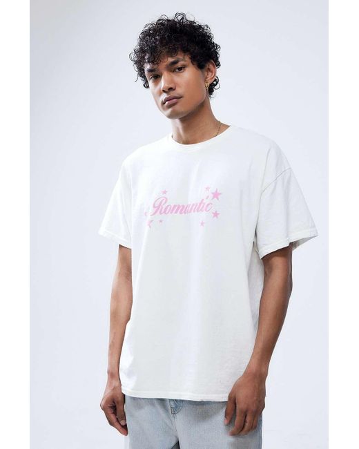 Urban Outfitters White Uo Ecru Romantic T-shirt for men