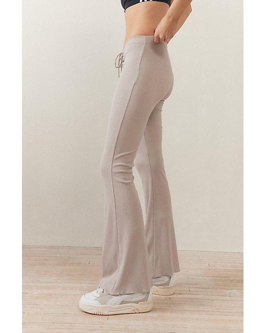 Out From Under Natural Ruched V-Waist Flare Legging Pant