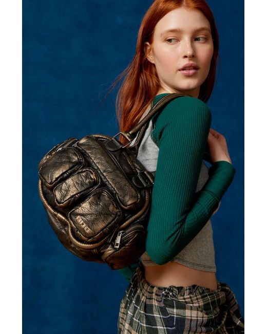BDG Blue Moto Duffle Bag In Black,at Urban Outfitters