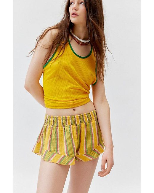 Out From Under Yellow Lilly Beach Micro Short