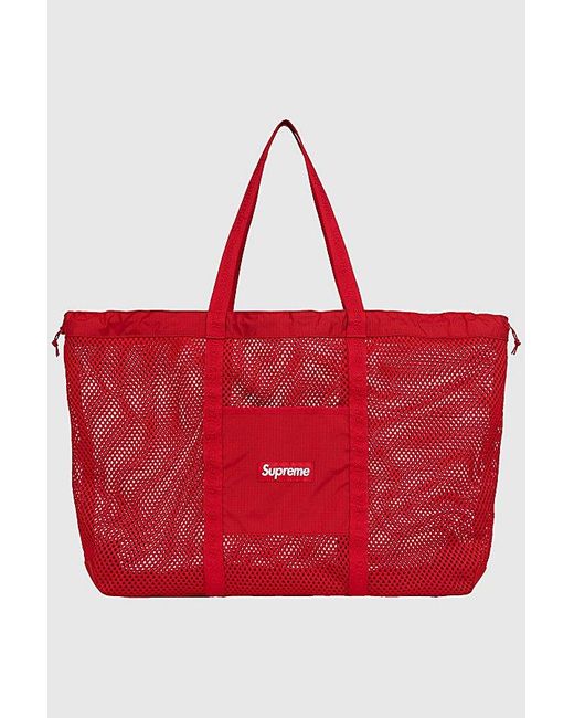 Supreme Mesh Mini Pouch レッド 新品 Supreme Mesh Tote Bag (Ss25) in Red for Men | Lyst