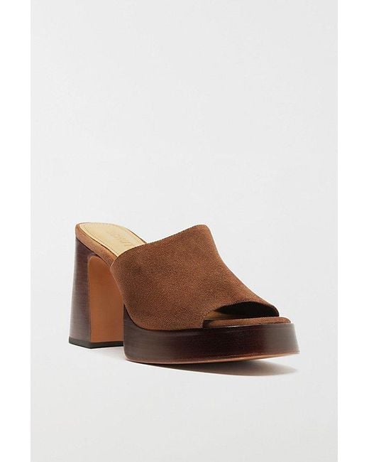 SCHUTZ SHOES Brown Rowan Platform Mule