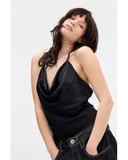 Silence + Noise Black Silence + Noise Deja Halter Cami