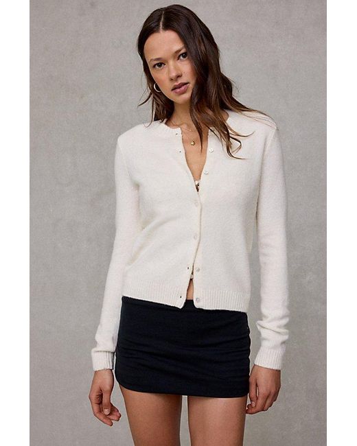 BDG White So Soft Cardigan