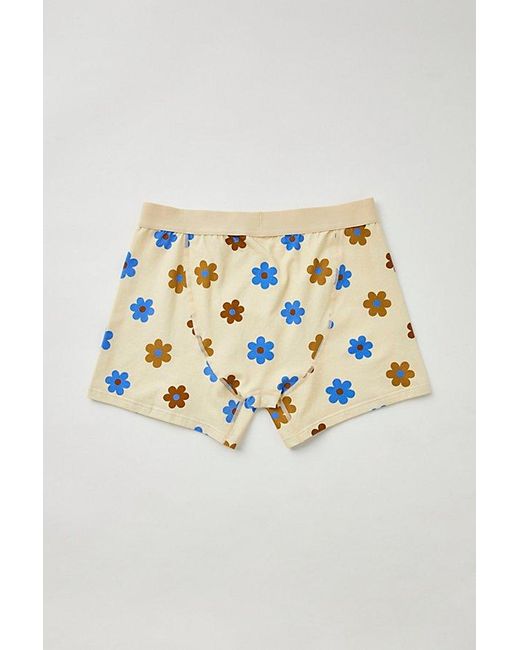 Urban Outfitters Green Doodle Floral Boxer Brief for men