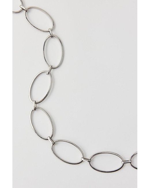 Urban Outfitters Metallic Oval Ring Chain Belt
