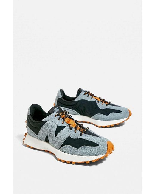 New Balance 327 Navy Light Blue Trainers for Men Lyst UK