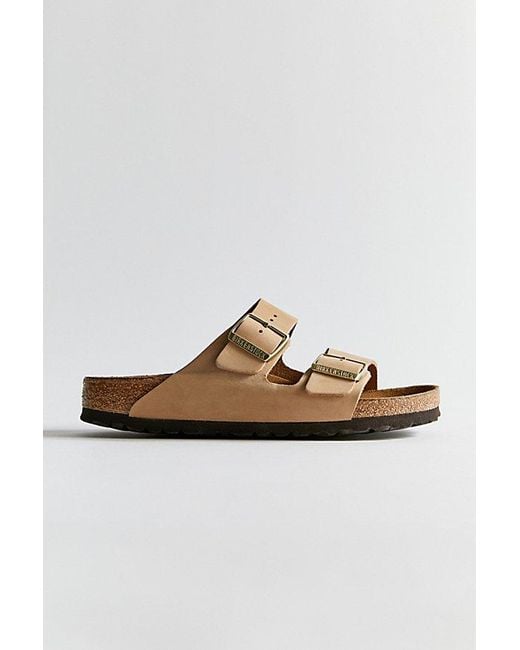 Birkenstock Blue Arizona Soft Footbed Leather Sandal