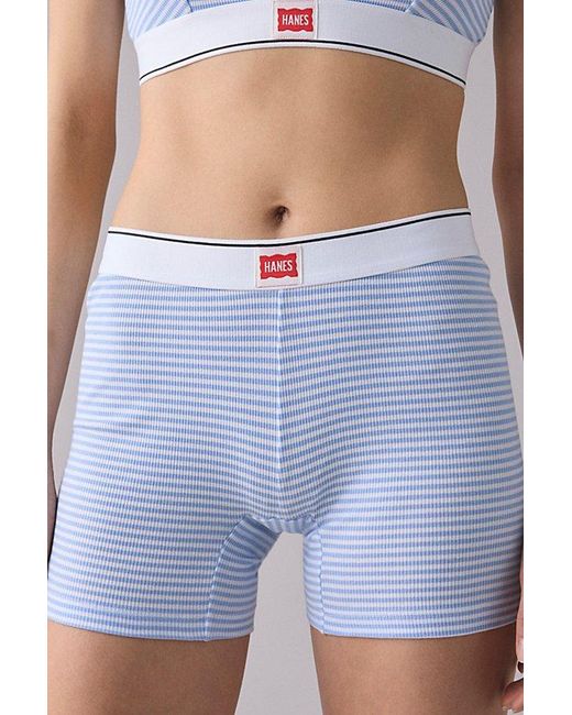 Hanes Blue Uo Exclusive Jersey Knit Boxer Briefs