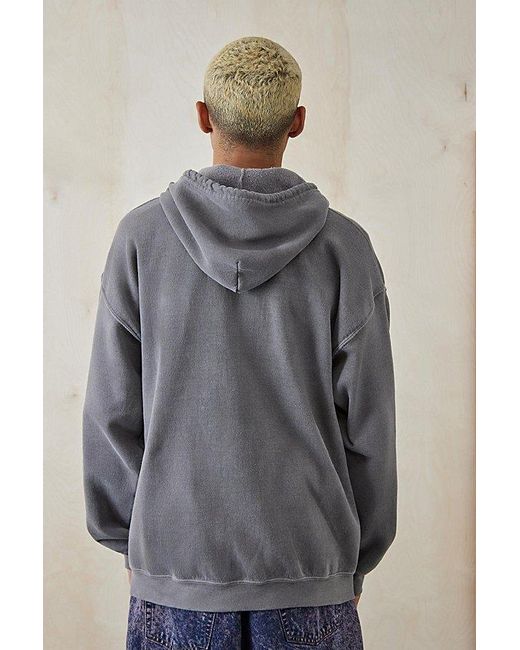 Urban Outfitters Gray Uo Divine Zip-Up Hoodie Sweatshirt for men