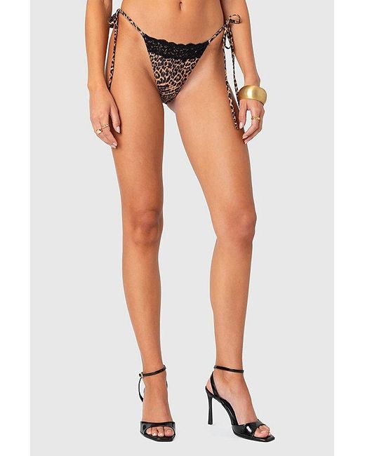 Edikted Multicolor Lacey String Bikini Bottom