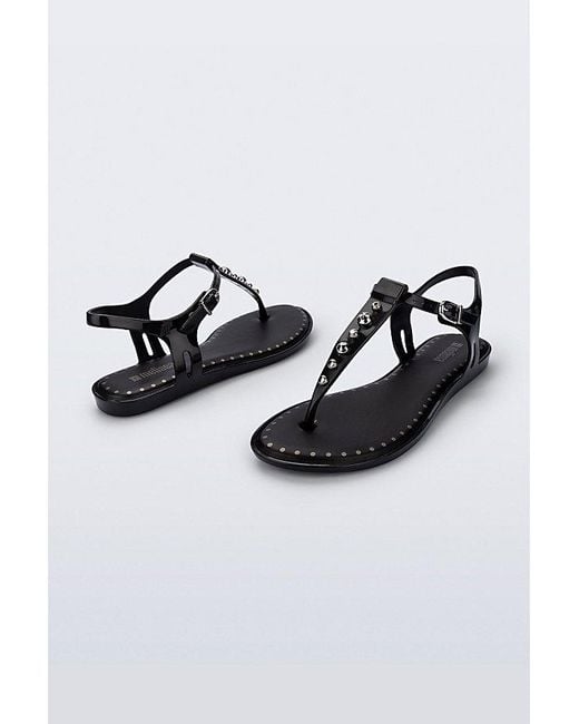 Melissa Black Solar Boho Studded Sandal