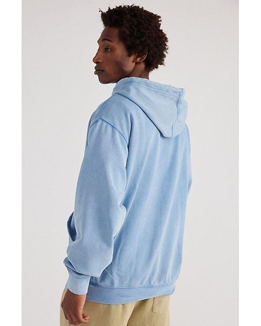 Katin Blue Embroidered Pullover Hoodie Sweatshirt for men