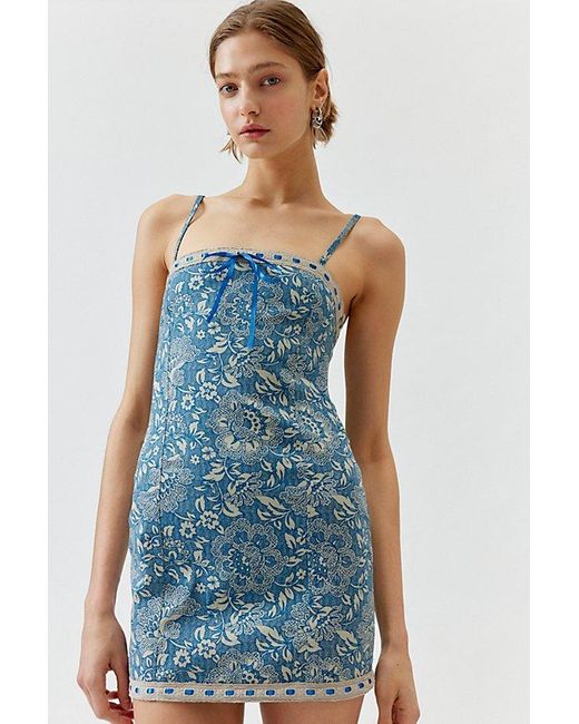 Motel Blue Florence Mini Dress