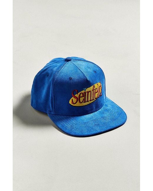 Urban Outfitters Blue Seinfeld Corduroy Snapback Hat for men