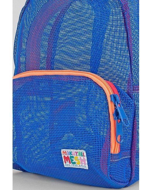 Mokuyobi Blue Mesh Mini Backpack for men