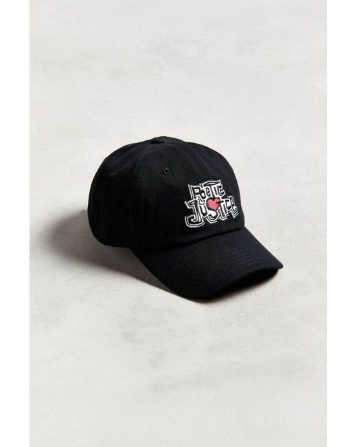 Urban Outfitters Black Poetic Justice Baseball Hat for men