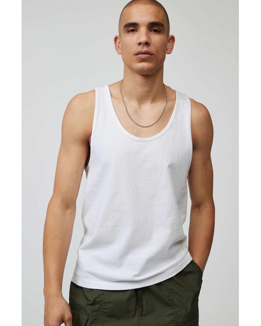 BDG Universal Standard Tank Top In White,at Urban Outfitters for men