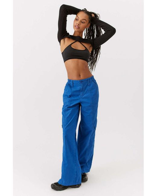 BDG Y2k Lowrise Cargo Pant in Blue Lyst