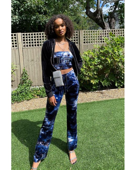 Juicy Couture Black Uo Exclusive Tie-dye Flare Joggers
