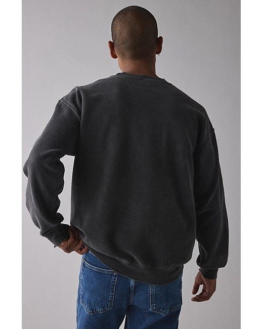 Urban Outfitters Gray Willie Nelson Eagle Graphic Distressed Crew Neck Sweatshirt for men
