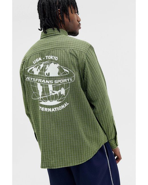 iets frans Green Check Lenn Shirt for men